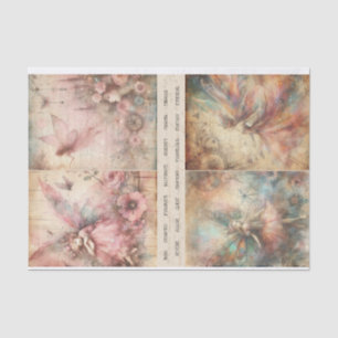 Papel De Seda Mídia Mista Artista Mágico Diário de Lixo