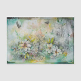 Papel De Seda Mídia mista de chique