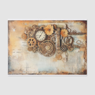 Papel De Seda Mídia mista Steampunk em matizes suaves