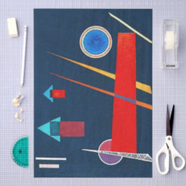 Papel De Seda Mighty Red - Kandinsky Arte Moderna Decoupage