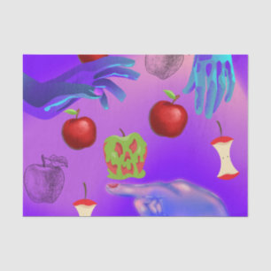 Papel De Seda Mikitiez red skull, tóxica para a maçã vegan, verã