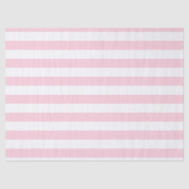 Papel De Seda Milhares de Pink e White Stripes (Frente )