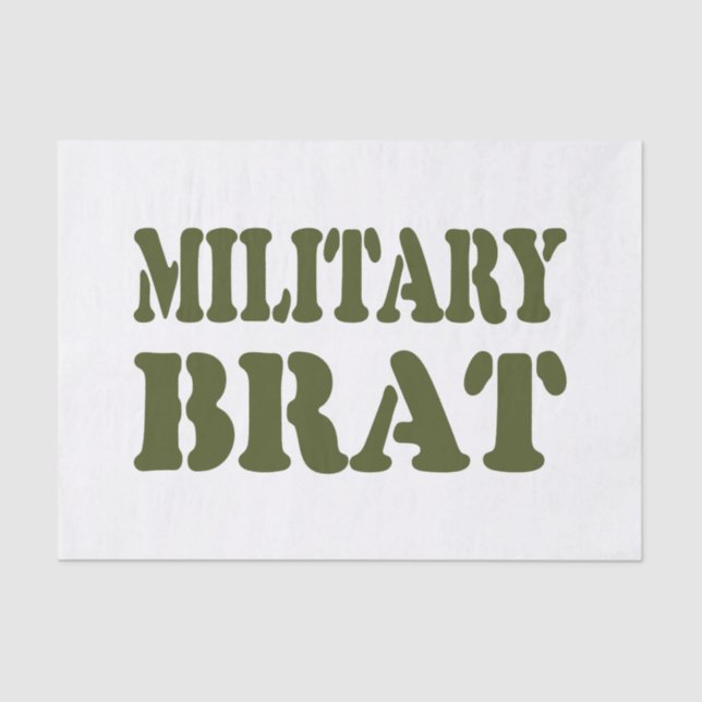 PAPEL DE SEDA MILITAR BRAT (Frente )