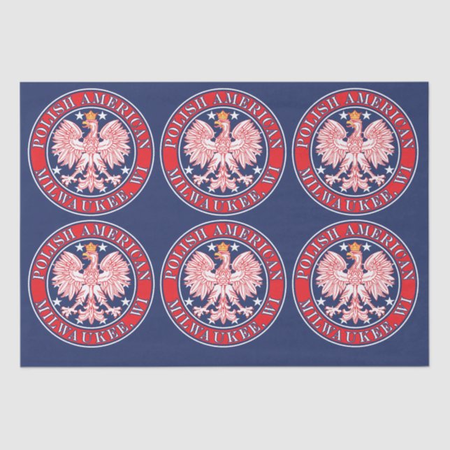Papel De Seda Milwaukee Wisconsin Polonês (Frente )