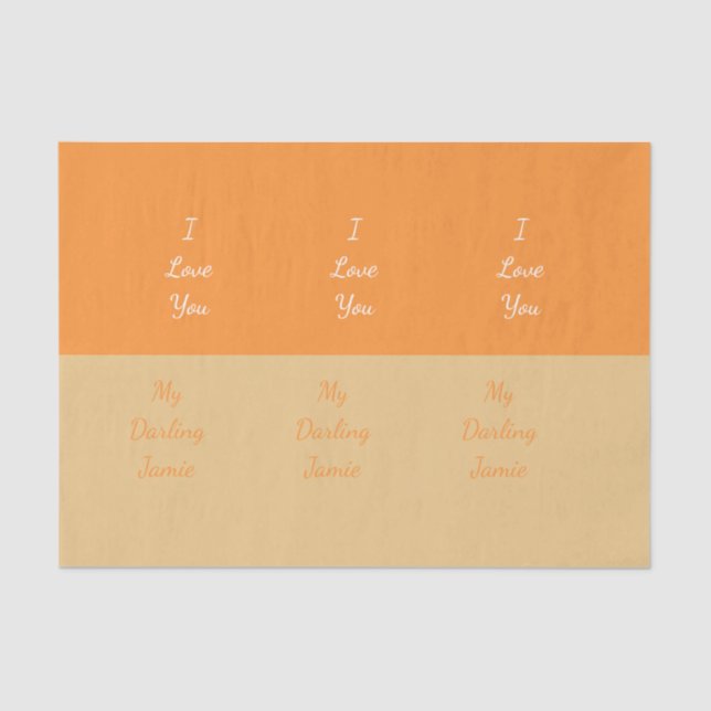 Papel De Seda Minha Querido Eu Te Amo (Frente )