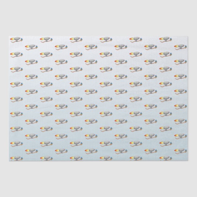 Papel De Seda Minhocas Foguete (Frente )