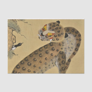 Papel De Seda Minhwa do Tigre Malhado com Pega