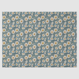 Papel De Seda Mini Art Nouveau Shasta Daisies - 10 lb, 17"x23"