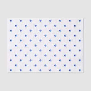 Papel De Seda Mini bolinhas azuis da aguarela