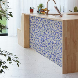 Papel De Seda Mini Conchas Brancas em uma Decoupage de Fundo Azu