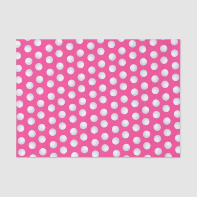 Papel De Seda Mini Golf Balls Festas de aniversário Crianças Ros (Frente )