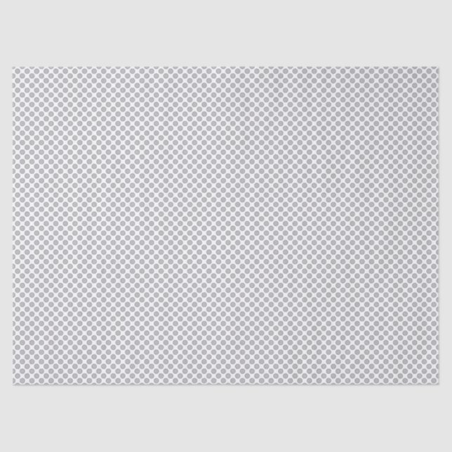 Papel De Seda Minimal Grey Polka Dot Pattern  (Frente )