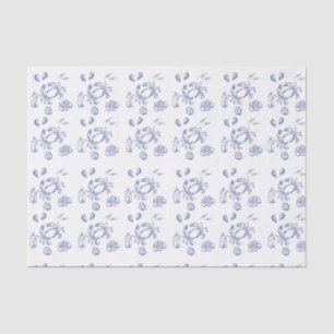 Papel De Seda Minimalismo da Comida do mar