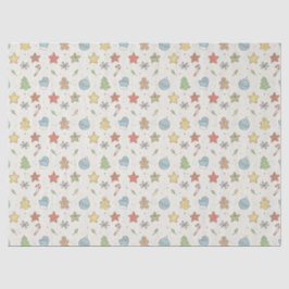 Papel De Seda Minimalist Cookie Doodles Christmas