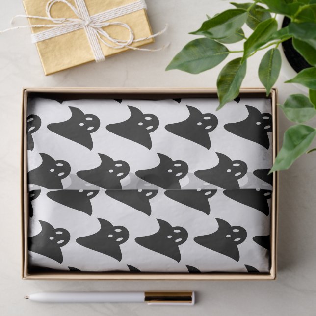 Papel De Seda Minimalist cute ghost  (Presente)