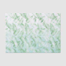 Papel De Seda Mint Green Ombre Tropical Leaves