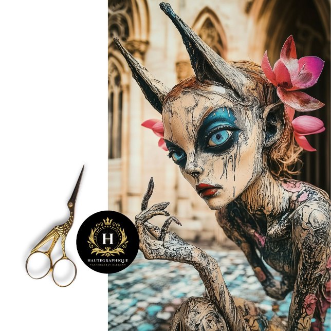 Papel De Seda Misteriosa Decoupage Gótica Paris Gargoyle (Criador carregado)