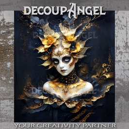 Papel De Seda Mística ouro - A Desnuvem da Rainha das Sombras