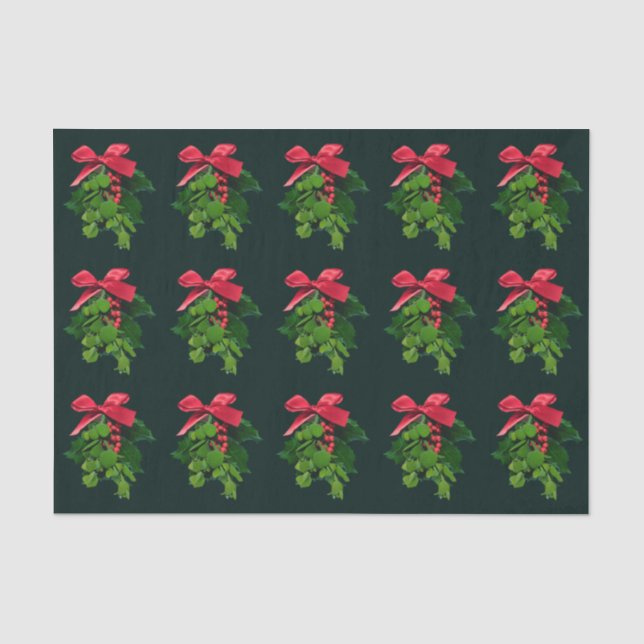 Papel De Seda Mistletoy Tissue Paper (Frente )