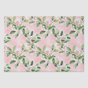 Papel De Seda Mistura Branca Em Natais vintages Rosa
