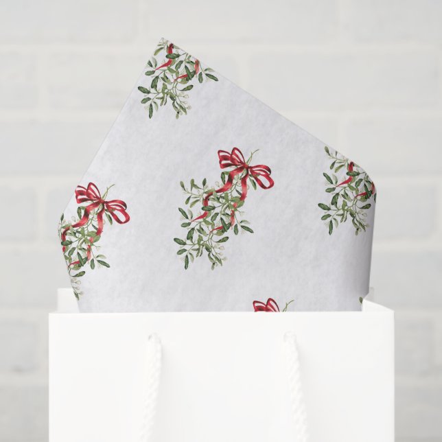 Papel De Seda Mistura de Arco Vermelho com Aquarela Natal (Sacola de presentes)