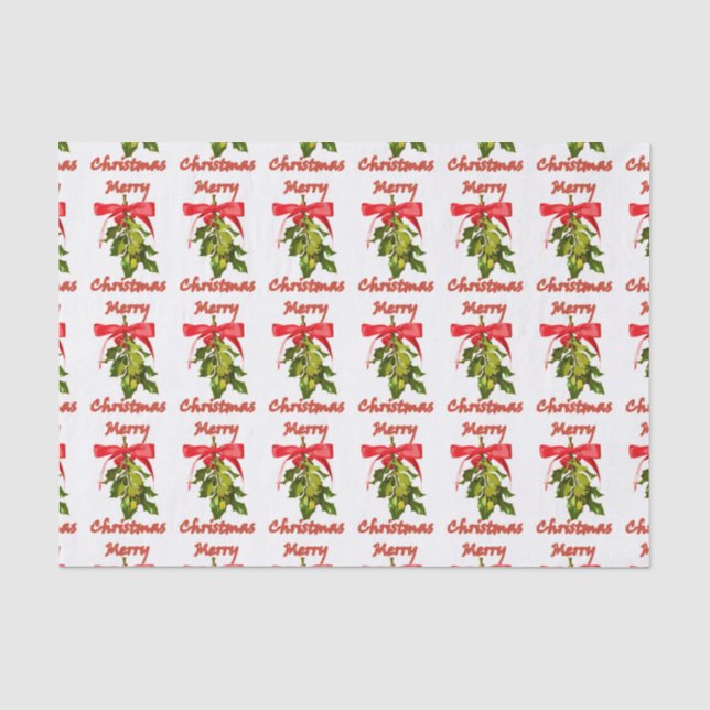 Papel De Seda Mistura Feliz de Natal (Frente )