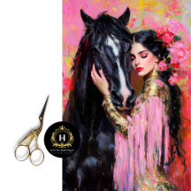 Moça Romântica e Decominação de Cavalos Negros