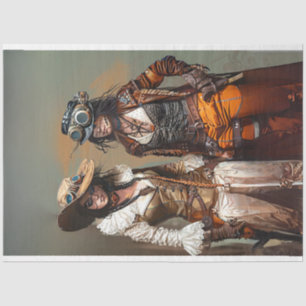 Papel De Seda Moças-Vestígios Duo e Descamação de Esfregões