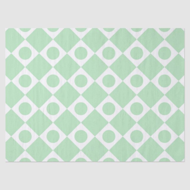 Papel De Seda Mod Retro 60's Mint (Frente )