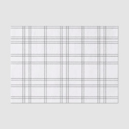 Papel De Seda Moda Chic Preto e Branco Estampa Xadrez Padrão