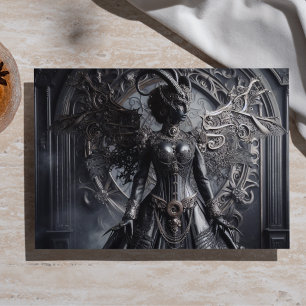 Papel De Seda Moda de Fantasia Steampunk Escuridão Demônio