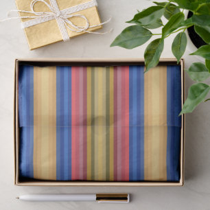 Papel De Seda Moda de Primavera e Verão Colorida com Listras