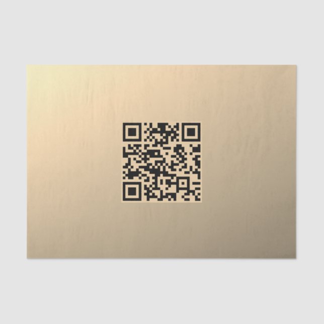 Papel De Seda Modelo de código QR editável instantaneamente | Fa (Frente )