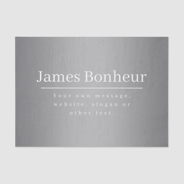 Papel De Seda Modelo de Promocional editável para empresas, etc. (Frente )