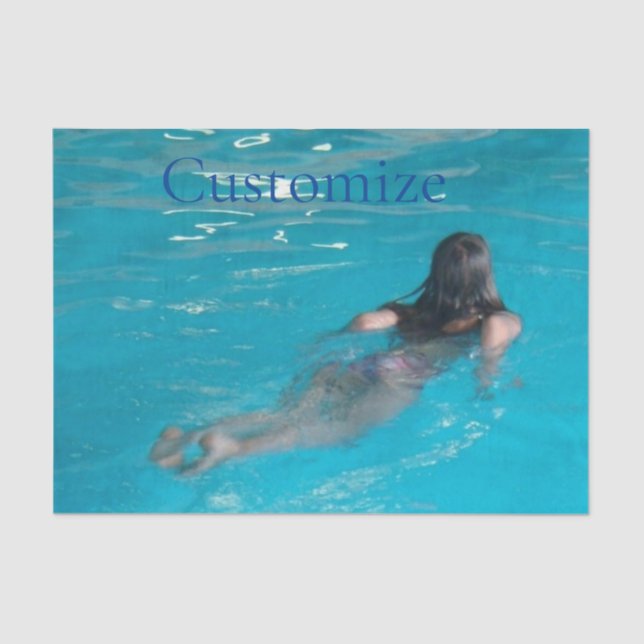 Papel De Seda Modelo feminino de natação Thunder_Cove (Frente )