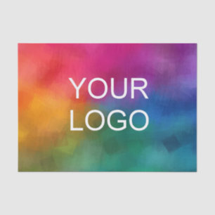Papel De Seda Modelo personalizado moderno elegante Seu logotipo