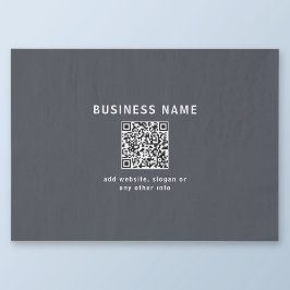 Papel De Seda Modelo simples para seu código QR | Cinza Escura
