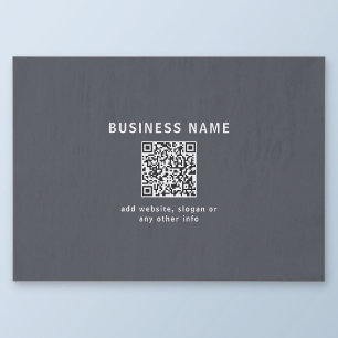 Papel De Seda Modelo simples para seu código QR   Cinza Escura