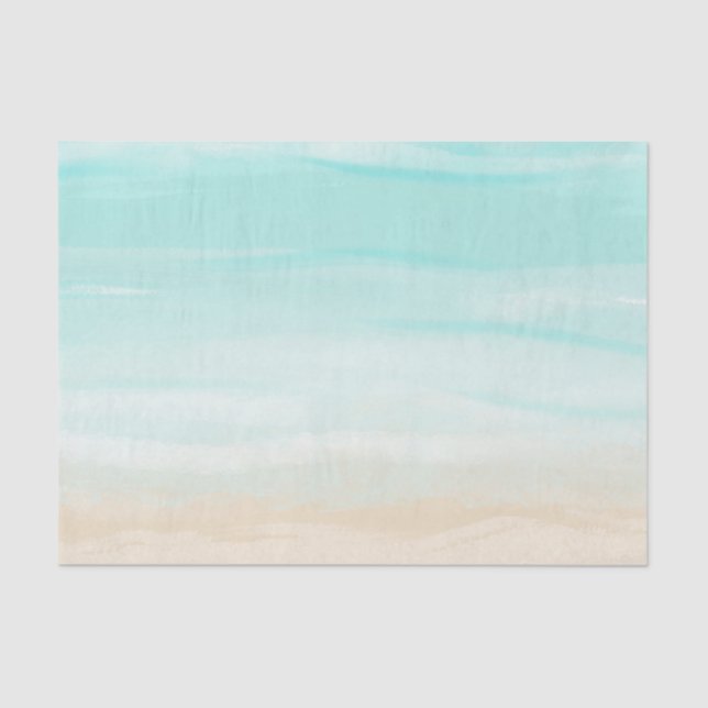 Papel De Seda Modern Abstrato Beach (Frente )