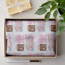 Papel De Seda Modern Happy Valentines Day with One square Photo