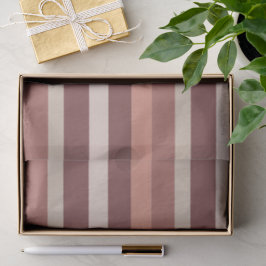 Papel De Seda Moderna Linear | Rosa Antiga & Cobre