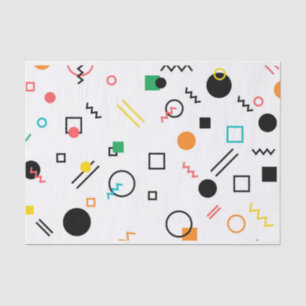 Papel De Seda Moderno, brincalhão, legal, tendências, geométrico