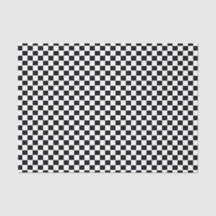Papel De Seda Moderno Chic Black White Checkered Gift Wrap