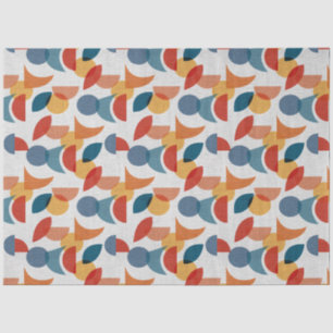 Papel De Seda Moderno do século médio Abstrato Geométrico Brito