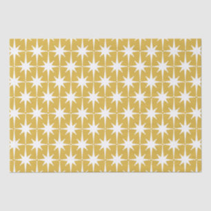 Papel De Seda Moderno do século médio estereótipos de mostarda b