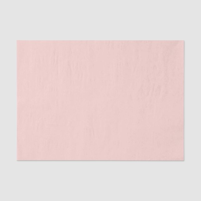 Papel De Seda Moderno Monocromático Elegante Rosa Pálido (Frente )