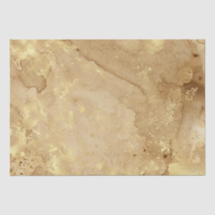 Papel De Seda Moderno Padrão de Mármore em Aquarela com Ouro Fal