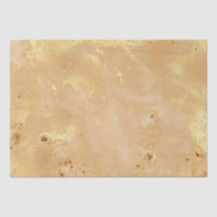 Papel De Seda Moderno Padrão de Mármore em Aquarela Dourado Fals
