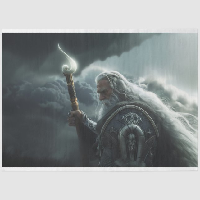 Papel De Seda Moisés com Decoupage de Funcionarios (Frente )