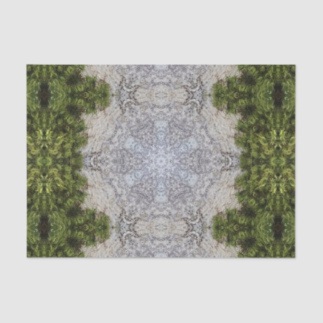 Papel De Seda Moisés Verdes e Arte da Terra (Frente )